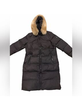 Michael Kors Black Parka Jacket Full Zip Pockets Women’s Large